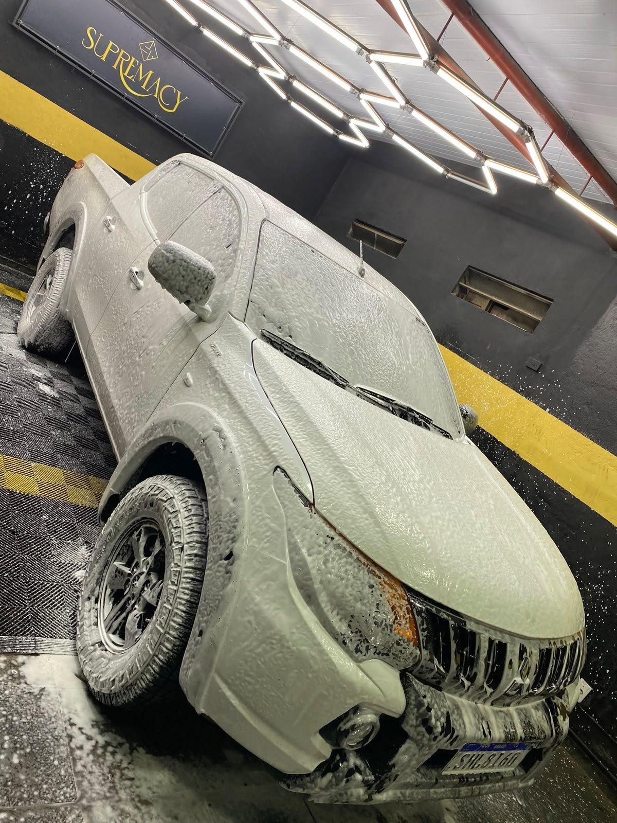 Pré-lavagem técnica snow foam Mitsubishi L200